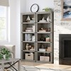 5 Tier Bookcase, Farmhouse Book Shelf with Storage, Tall Book Case Wooden 5 Shelf Bookcase for Home Office, Living Room, Bed Room - 3 of 4
