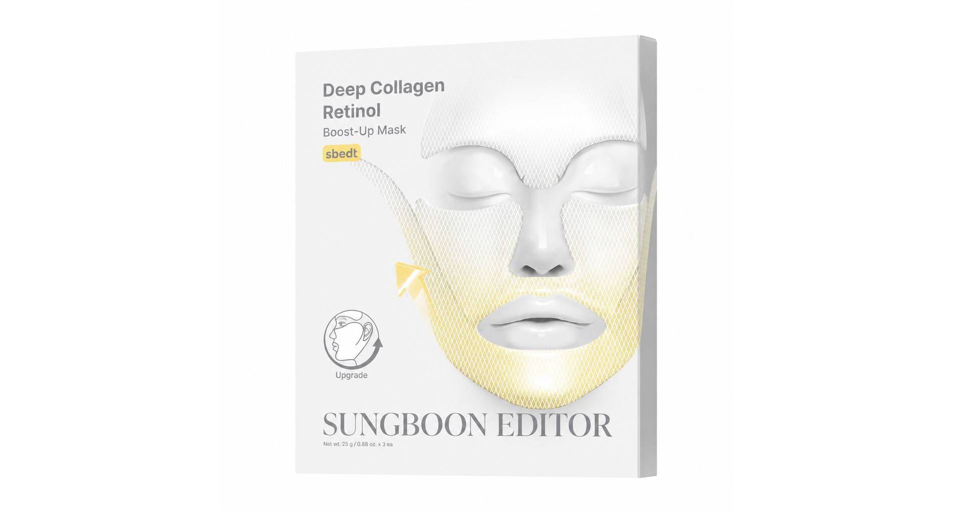 SUNGBOON EDITOR Deep Collagen Retinol Boost-Up Face Masks - Travel Size - 3pk - Beauty Studio