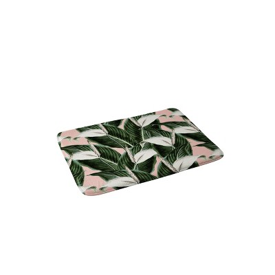 Marta Barragan Camarasa Sweet Floral Desert Bath Mat Green - Deny Designs