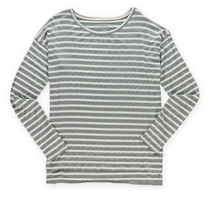 Aeropostale Womens Striped Boat-Neck Graphic T-Shirt - 1 of 1