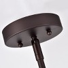 Chloe Lighting Ironclad Industrial 4 Light Oil Rubbed Bronze Inverted Pendant Ceiling Fixture 14" Wide - 4 of 4
