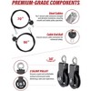 Pulley System for Home Gym, LAT Pulldown Cable Machine Pulley Attachment for Triceps, Biceps Curl, Back, Forearm, Shoulder Home Gym Equipment - 2 of 4