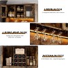 Farmhouse 72'' Bar Cabinet with LED Light, Kitchen Hutch with 3 Drawers and Wine Glass Rack, Sliding Barn Door Tall Wine Cabinet for Home Bar - 4 of 4