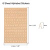 Unique Bargains DIY Crafts Alphabet Stickers 3D Effect Metallic Decorative Stickers - 2 of 4