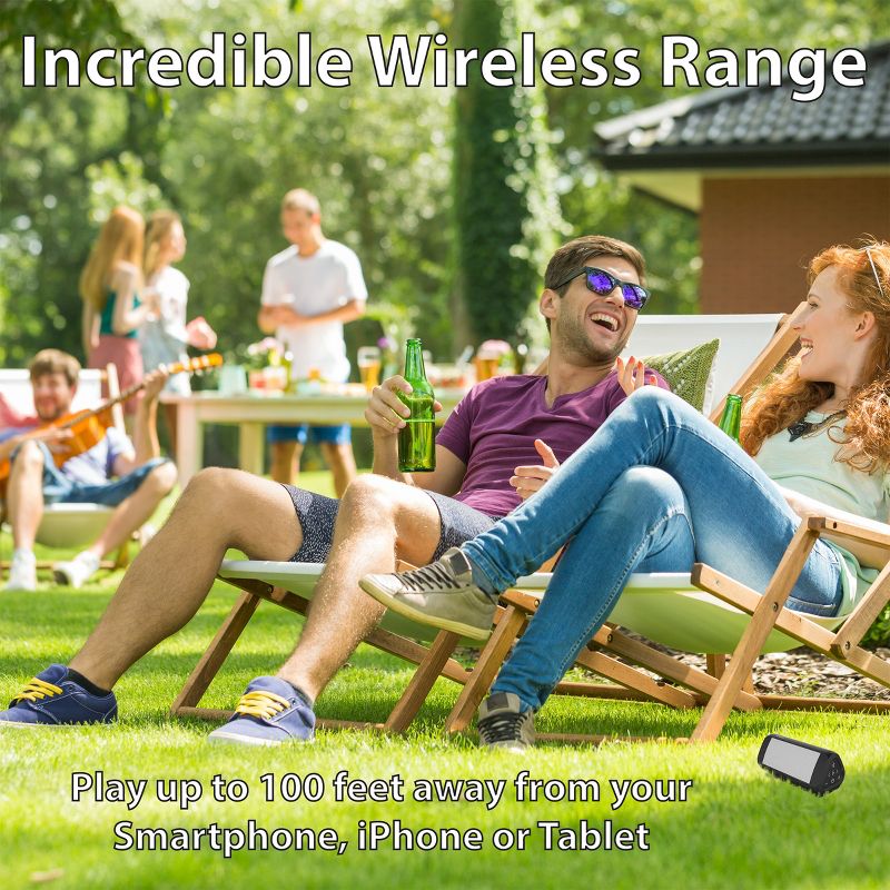 OontZ ULTRA Bluetooth Speakers, IPX7 Waterproof, 100 ft Wireless Range, Portable, White, 5 of 7