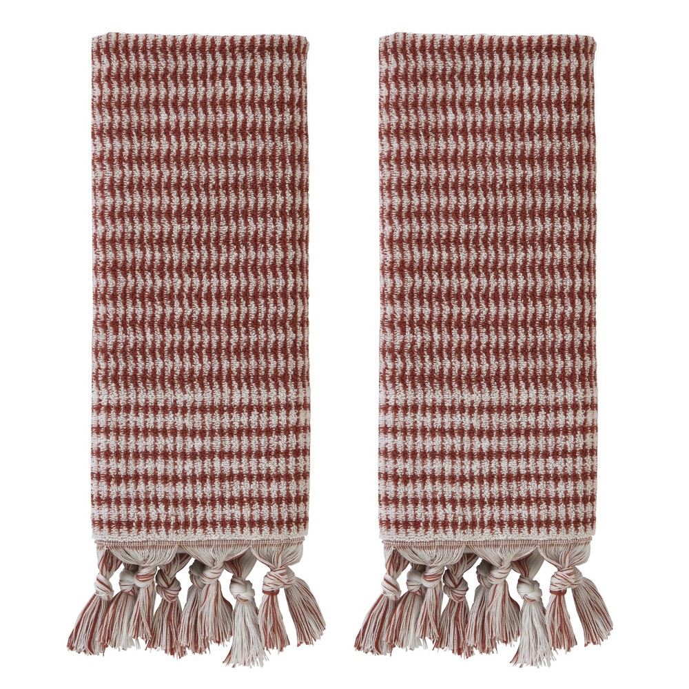 Photos - Towel 2pc Longborough Hand  Set Red - SKL Home: Cotton Jacquard, Midweight