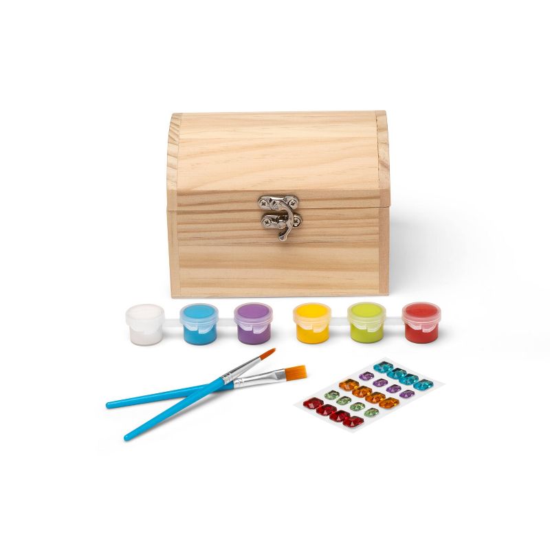 Paint-Your-Own Wood Treasure Chest Kit - Mondo Llama&#8482;, 3 of 6