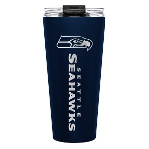 NFL Seattle Seahawks Big Slim Travel Tumbler - 32oz: Stainless Steel Lidded Drinkware - 1 of 3
