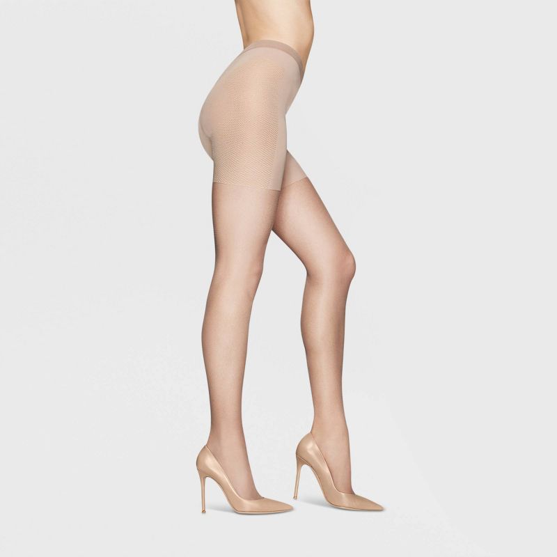Hanes Premium Women's Sheer High Waist Shaping Pantyhose, 4 of 5