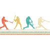 Boy's Design By Humans Vintage Distressed Baseball Swing By LuckyCharm99 T-Shirt - 2 of 2