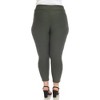 Plus Size Super Soft Elastic Waistband Scuba Pants - 3 of 4