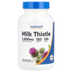 Nutricost Milk Thistle, 1,000 mg, 120 Capsules - 1 of 2