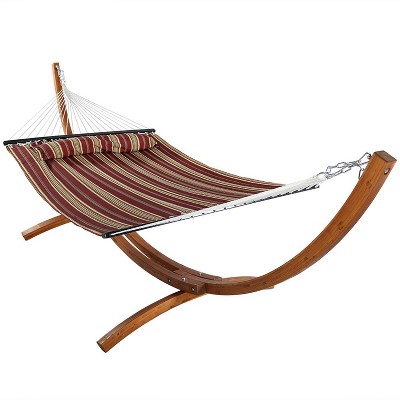 shorea wood arc hammock stand