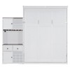 Whisen Queen Size Murphy Bed with Storage Cabinet, Wine Rack, Glass Holder, Drawers and Multi-Color LED Strip - 3 of 4