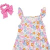 Derek Heart Toddler Girls Tiered Dress & Dress with Eyelet Ruffle - 3 of 4