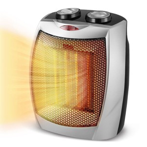Kismile Electric Space Heater, Portable Heaters for Indoor Use, Engineered for Small Rooms or Offices, Dual Heating modes 750W/1500W - 1 of 4