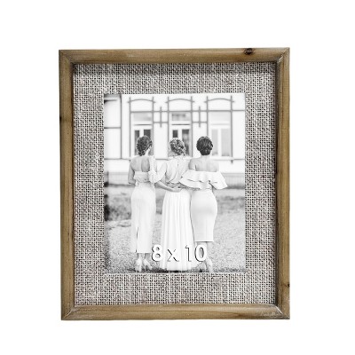 VIP Wood 14 in. Brown 8x10 Photo Frame