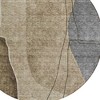 Brown Taupe And Beige Abstract Washable Indoor Outdoor Area Rug - 4 of 4