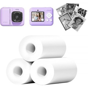 Kids Instant Print Camera Paper, thermal refill rolls. Compatible with Funshot 20, 2.2"x26ft per roll, BPA-free for toddler cameras - 1 of 3
