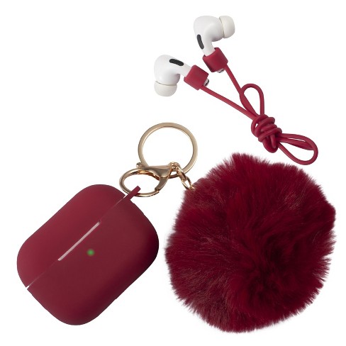 Insten Case Compatible With Airpods Pro - Cute Pom Pom Protective