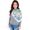 Anna-Kaci Women's Floral Paisley Satin Silk Scarf with Vibrant Prints and Elegant Square Design - 3 of 4