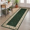 Washable Rugs for Bedroom Farmhouse Floral Floor Mats with Non-Slip Backing, Ultra-Soft Low Pile Living Room Carpet - 2 of 4