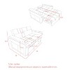 NicBex Convertible Sleeper Chair,Modern Pull-out Sofa Bed with Backrest,Comfortable Couches for Living Room,Black/Beige/Yellow/Ivory - 3 of 4