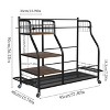 Artloge Rolling Golf Equipment Rack Golf Bags Storage Stand Multifunctional Metal Organizer Rack with Shelves & Wheels for Garage & Club - 3 of 4