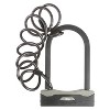 Shackle U-Lock with Spiral Cable - 2 of 4