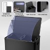 Kitchen Dual Trash Can, 2x8 Gallon Stainless Steel Step-on Recycling Bin with Removable Inner Bucket & Soft Close Lid for Home Office Business - 3 of 4
