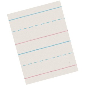 School Smart Zaner-Bloser Paper, 5/8 Inch Ruled, 10-1/2 x 8 Inches, 500 Sheets - 1 of 4