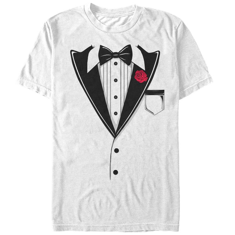 Men's Lost Gods Valentine's Day Bow-Tie Costume Tee T-Shirt, 1 of 5