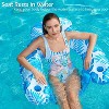 Jasonwell Inflatable Pool Float Chair 2-Pack, Large, Floating Lounge Chairs with Cup Holders for Adults, Blue & Green - 2 of 4