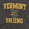 University Of Vermont Skiing Adult T-Shirt Black - 2 of 4