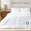 100% Organic Cotton Percale Duvet Cover and Sham Set by Bare Home - 2 of 4