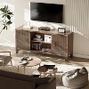 SUGIFT Mid Century Modern TV Stand for 55–65 Inch TVs – Fluted Door Entertainment Center with Storage Cabinets, Wood Media Console - 3 of 4