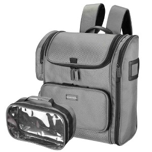Byootique Makeup Bag Side Pockets Cosmetic Backpack Utility Pouch Storage Travel - 1 of 4