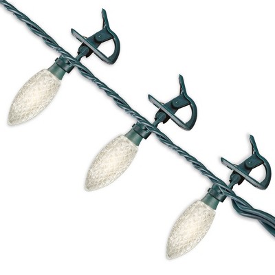 NOMA Quick Clip C9 LED Christmas String Lights, 66.8 Foot