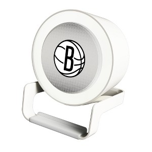 Keyscaper Brooklyn Nets Linen Night Light Charger and Bluetooth Speaker - 1 of 3