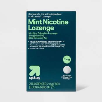 Nicotine 2mg Lozenge Stop Smoking Aid - Mint - up & up™