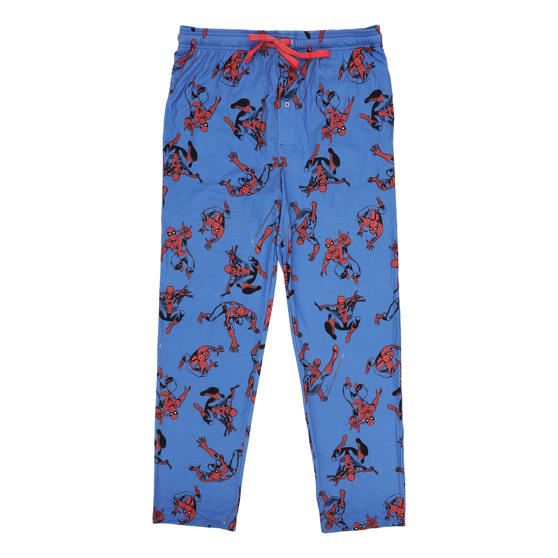 Spider-Man All-Over Character Print Men’s Sleep Pajama Pants -Small