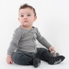 Leveret Girls Cotton Baby Footed Pajamas – 3 Pack – Nature Neutral Sleepers - 4 of 4