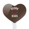 Brown University Bears Logo Heart Love Cupcake Picks Toppers Decoration Set of 6 - 2 of 4