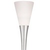 Possini Euro Design Piazza Modern Torchiere Floor Lamp 72 1/2" Tall Brushed Nickel Metal Frosted White Glass Shade for Living Room Bedroom Office Home - 3 of 4