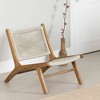 South Shore Balka Lounge Chair Cream/Natural - 4 of 4