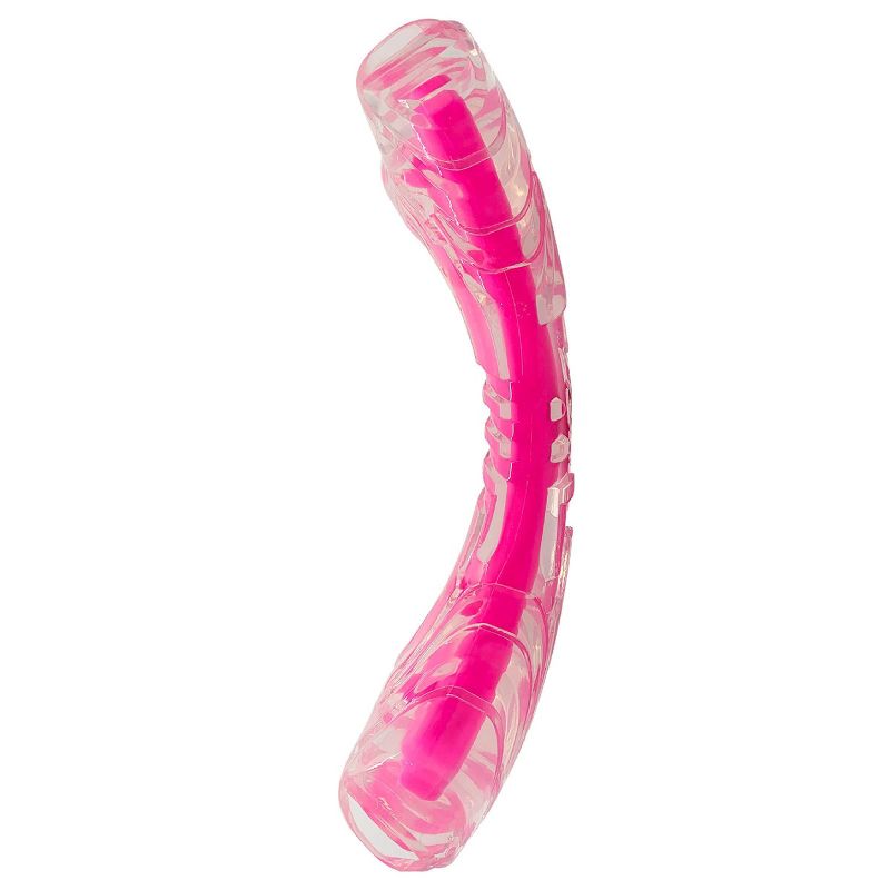 NERF 9&#34; Bacon Super Scent Bone Solid Core Dog Toy - Clear Pink, 5 of 7