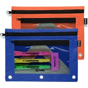 Enday Double Zipper Binder Pencil Pouch - 1 of 4