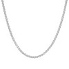 Unisex Italian Sterling Silver Foxtail Wheat Chain Necklace - 2 of 4