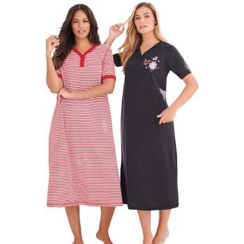 Thermal Henley Nightgown
