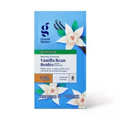 Naturally Flavored Vanilla Bean Brulee Light Roast Ground Coffee - Decaf - 12oz - Good & Gather™